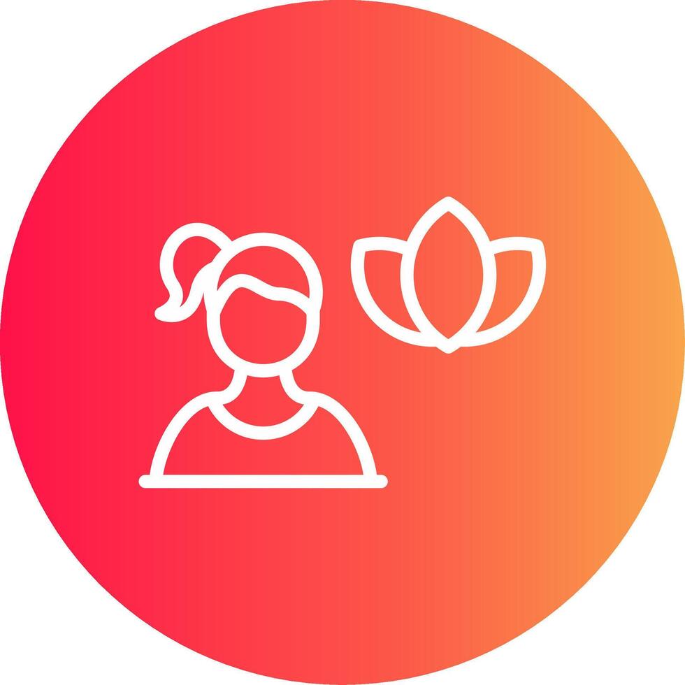 Meditation Creative Icon Design vector