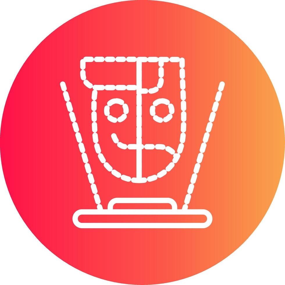 Hologram Creative Icon Design vector