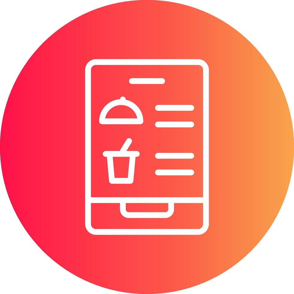 Digital Inflight Menu Creative Icon Design vector