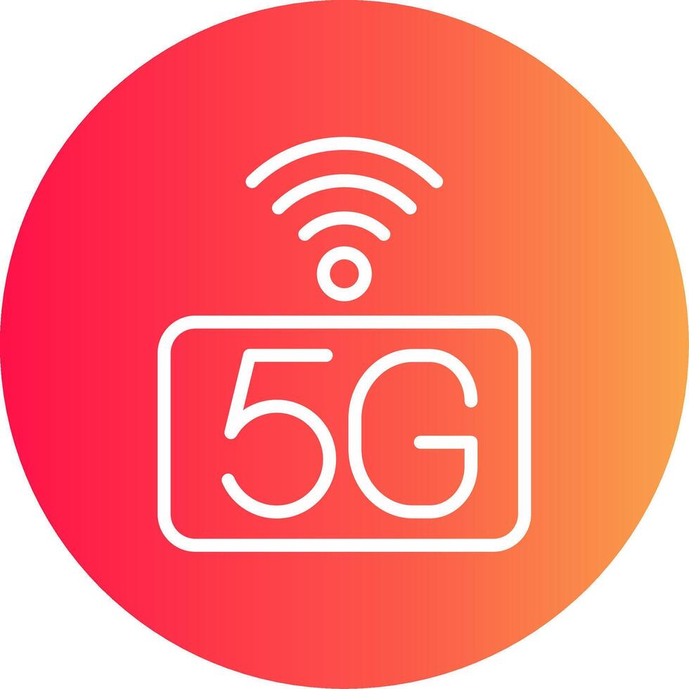 5G Network Creative Icon Design vector