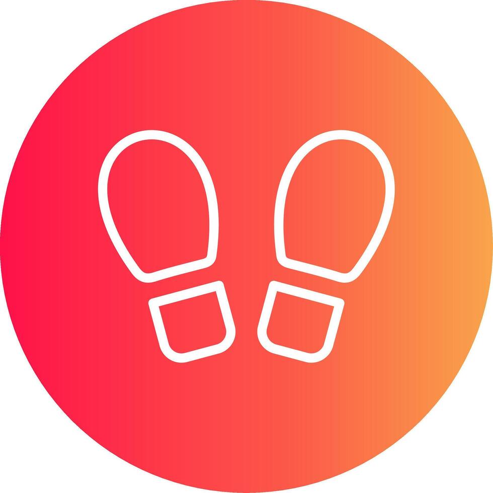 Footprint Creative Icon Design vector
