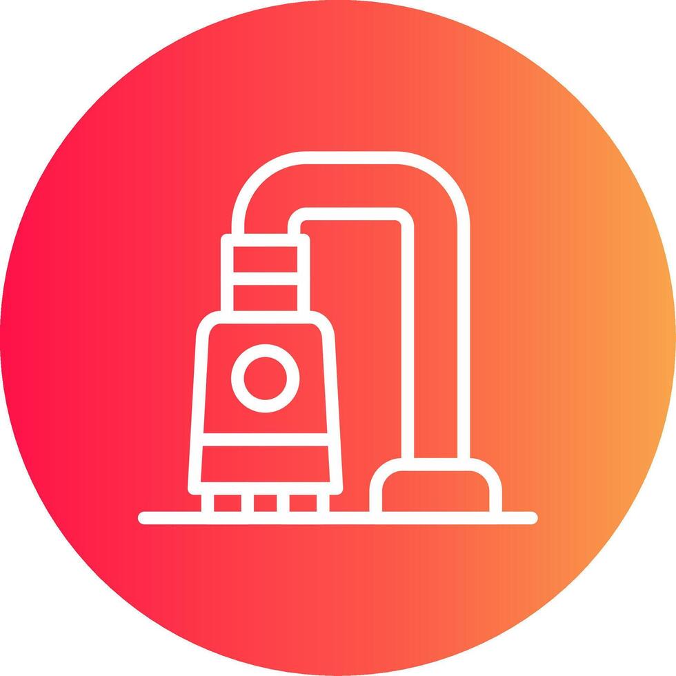 Vacuum Cleaner Creative Icon Design vector