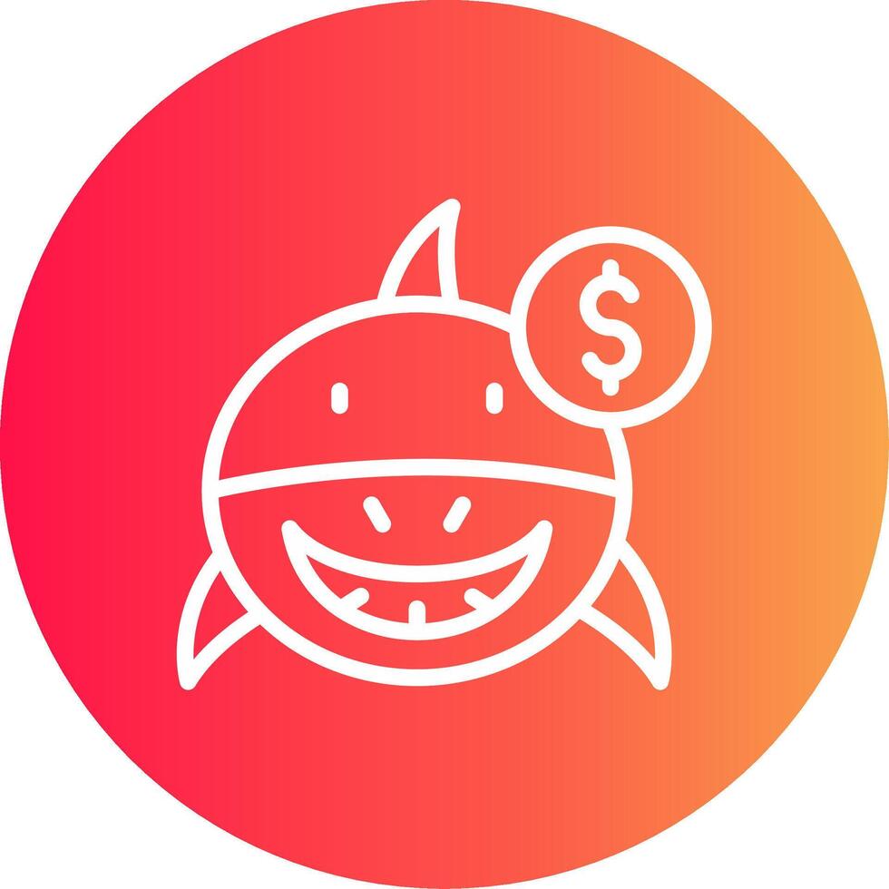 Loan Shark Creative Icon Design vector