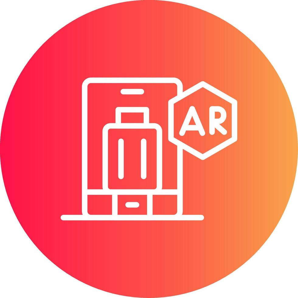 Ar Tourism Creative Icon Design vector