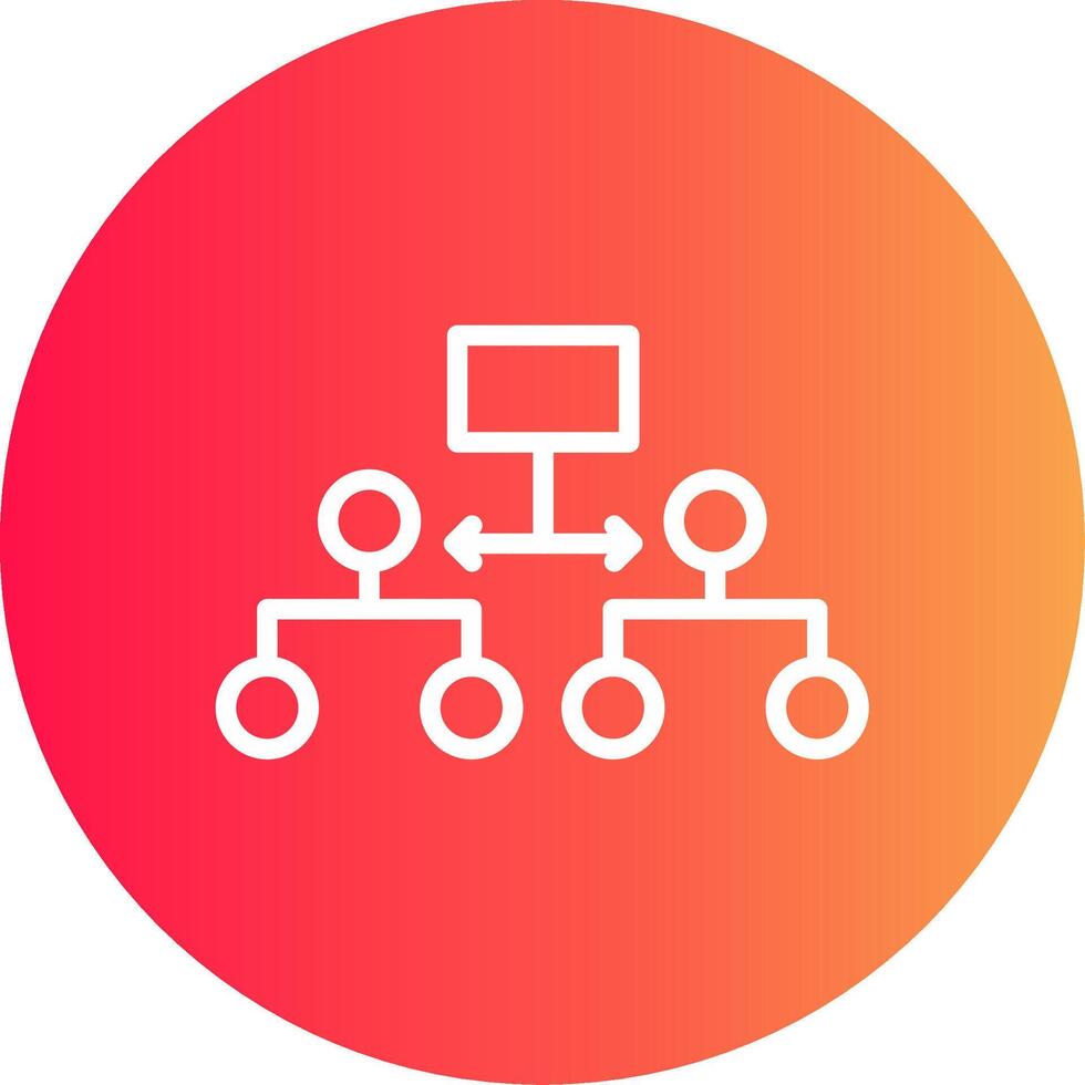Labeled Hierarchy Creative Icon Design vector
