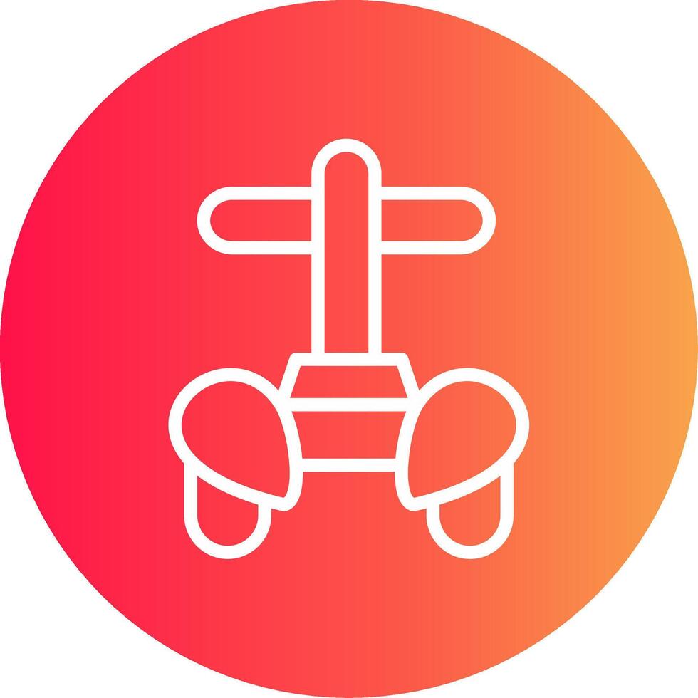 Police Segway Creative Icon Design vector