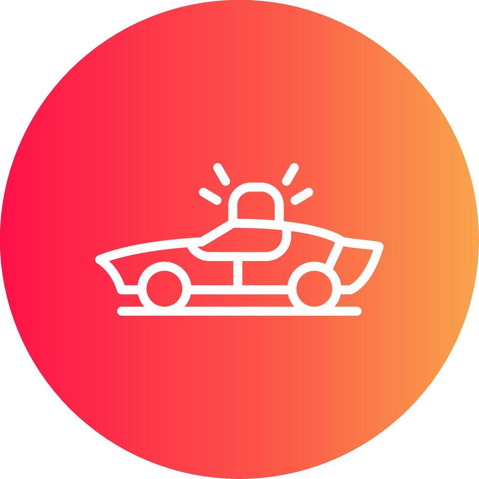 diseño de icono creativo de coche de policía vector