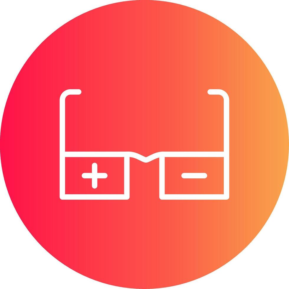 Glasses Prescription Creative Icon Design vector