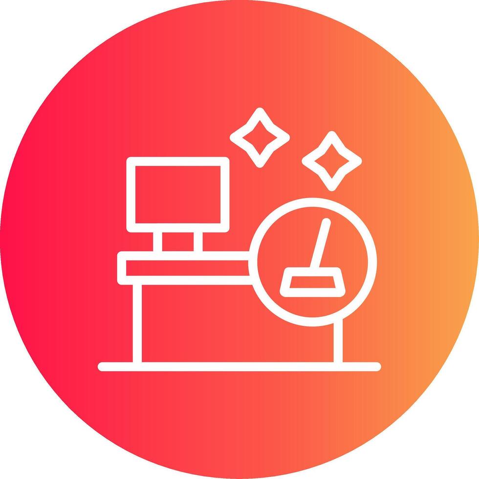 Office Cleaning Creative Icon Design vector