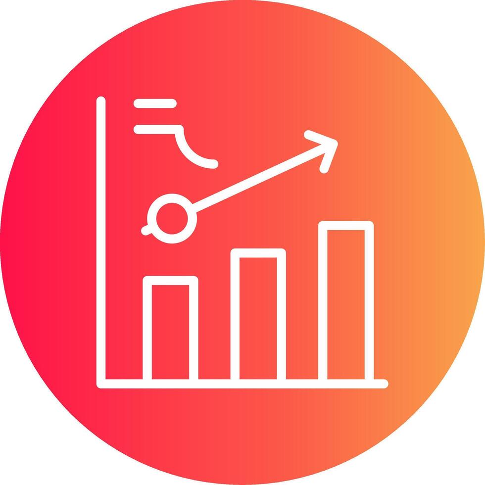 Clustered Bar Creative Icon Design vector