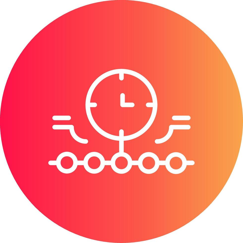 Circular Bending Process Creative Icon Design vector