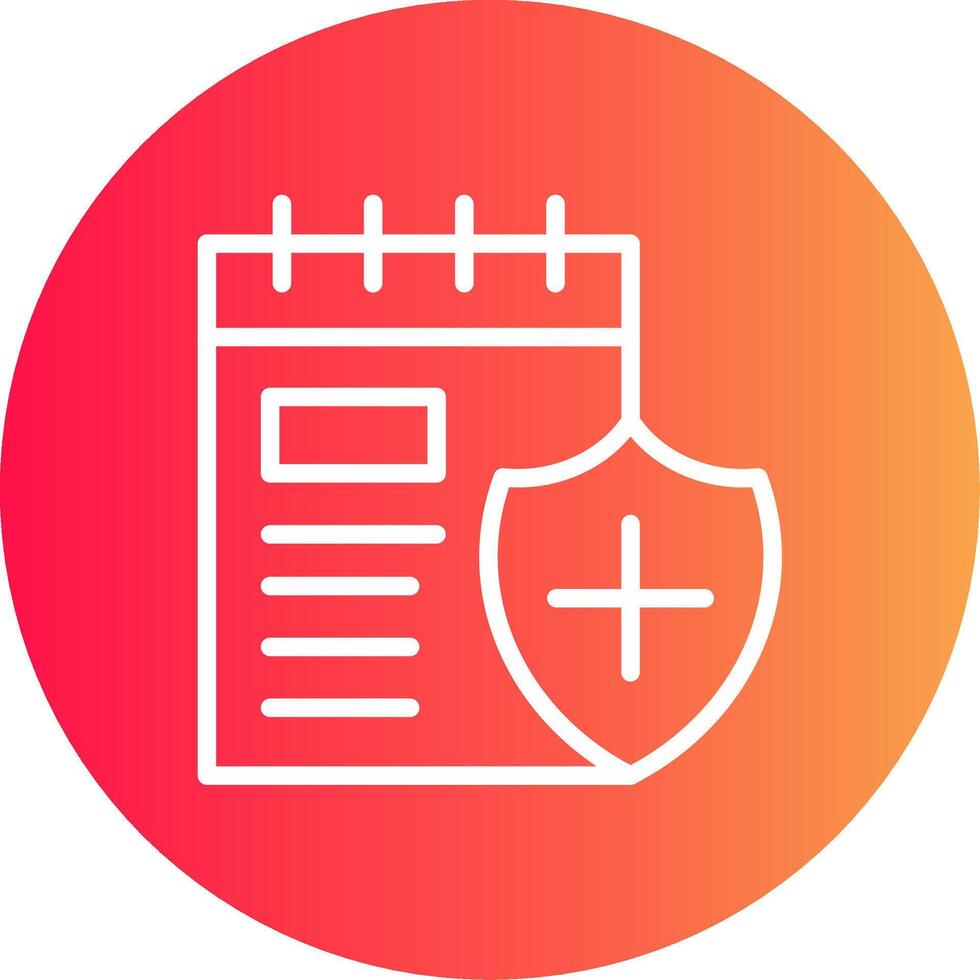 Health Plans Creative Icon Design vector