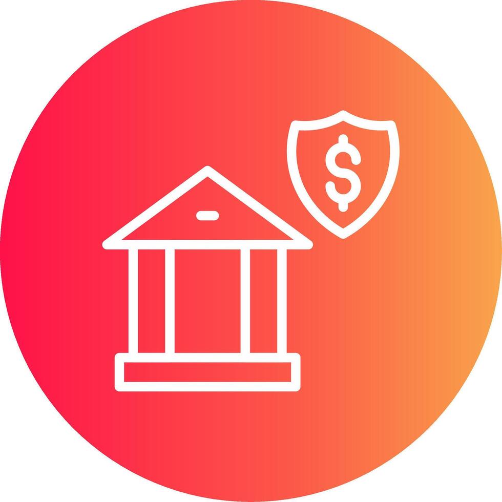 bancario seguridad creativo icono diseño vector