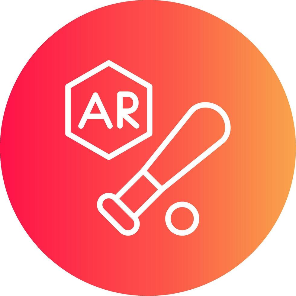 Ar Baseball Creative Icon Design vector
