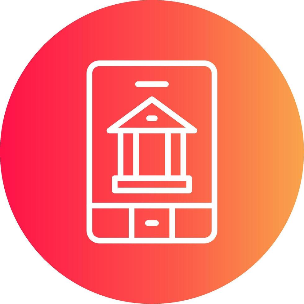 Banking App Creative Icon Design vector