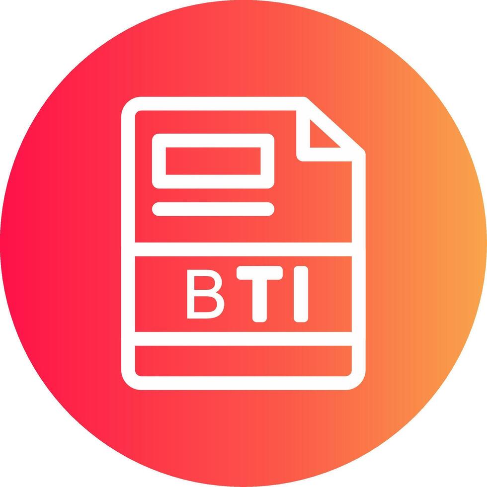 BTI Creative Icon Design vector