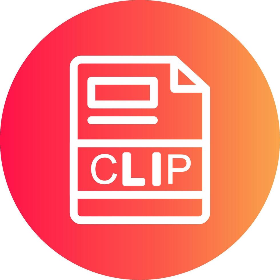 CLIP Creative Icon Design vector