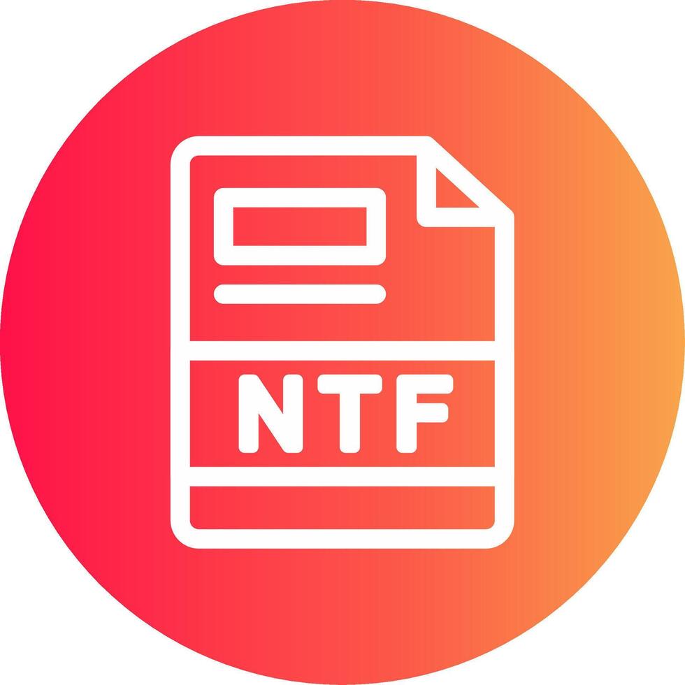 NTF Creative Icon Design vector