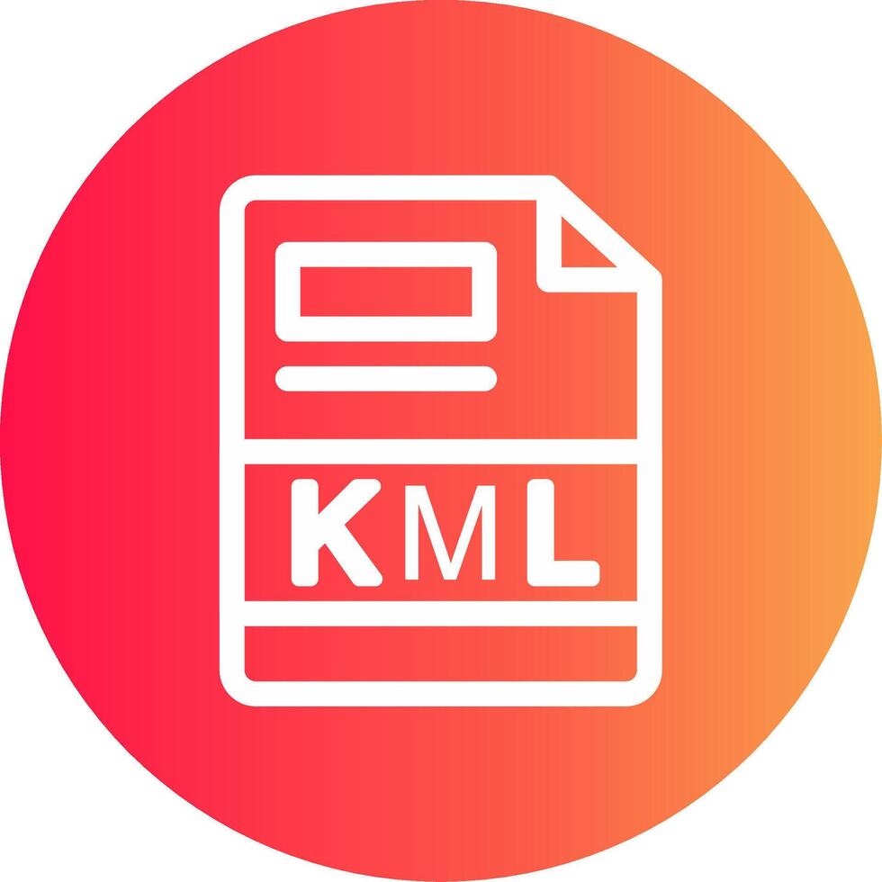 KML Creative Icon Design vector