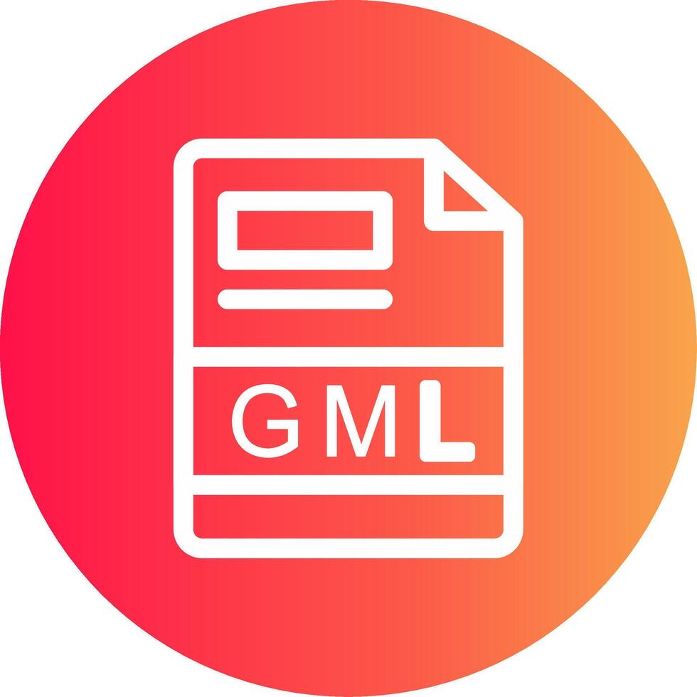 gml creativo icono diseño vector