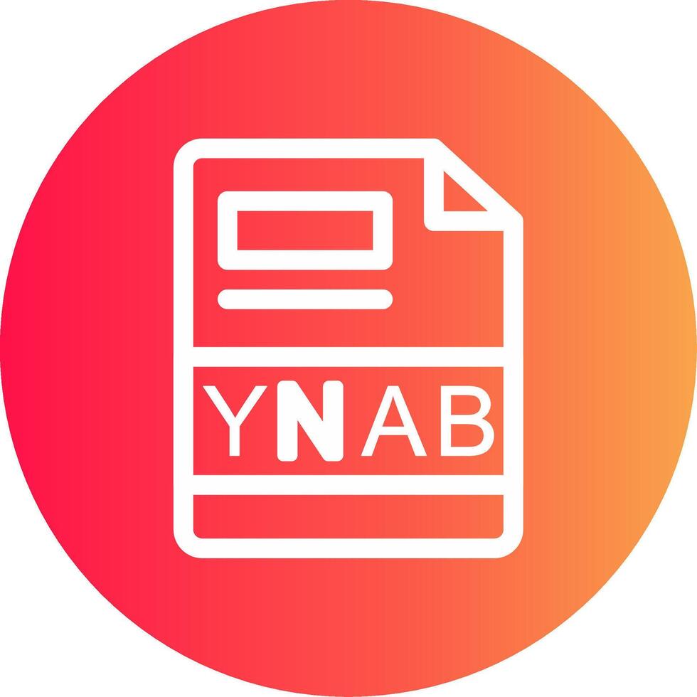 ynab creativo icono diseño vector