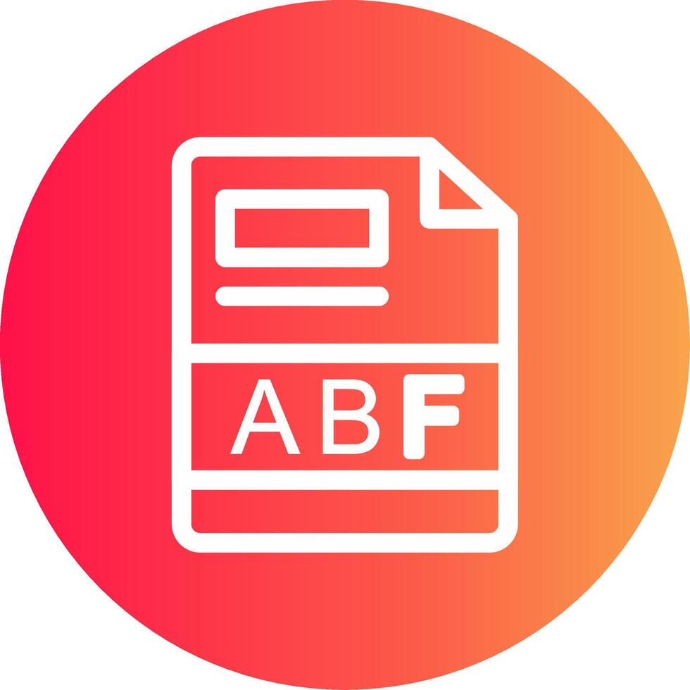 abf creativo icono diseño vector