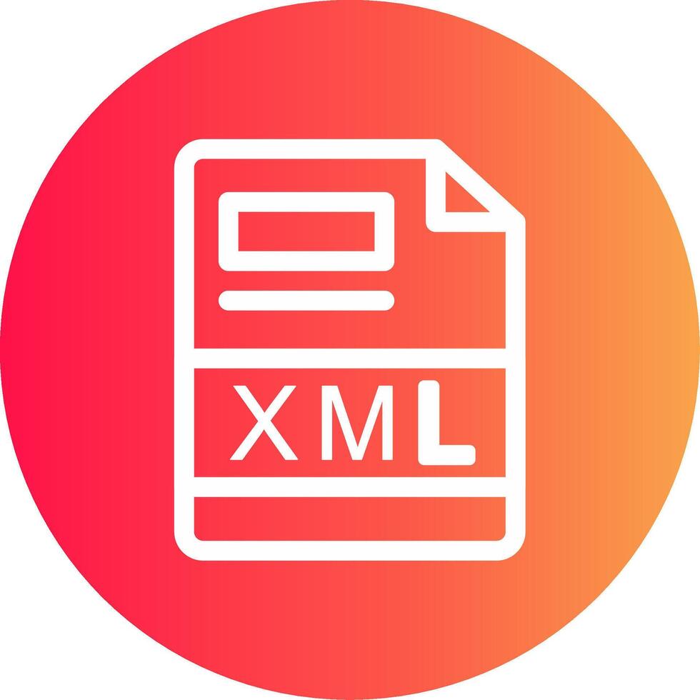XML Creative Icon Design vector