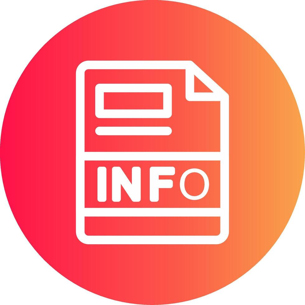 diseño de icono creativo de información vector