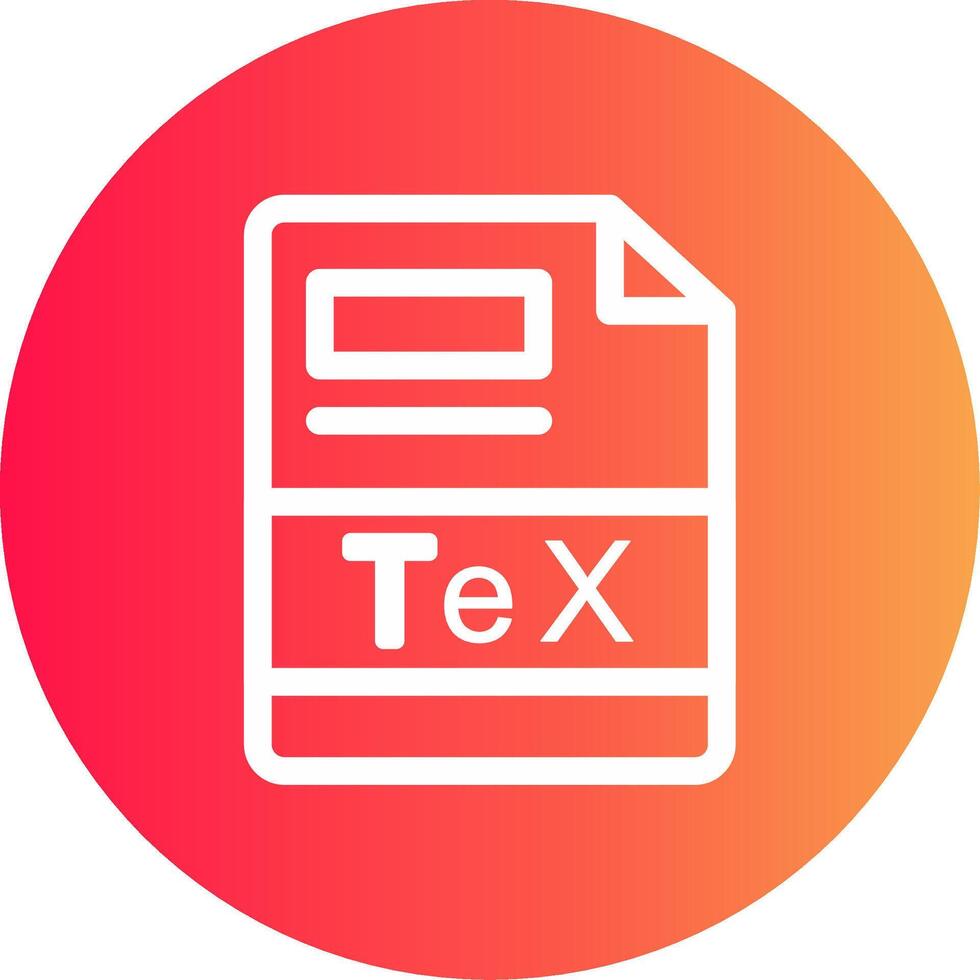 TeX Creative Icon Design vector