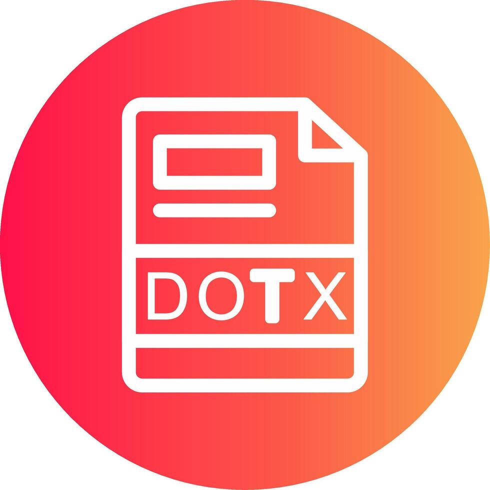 DOTX Creative Icon Design vector