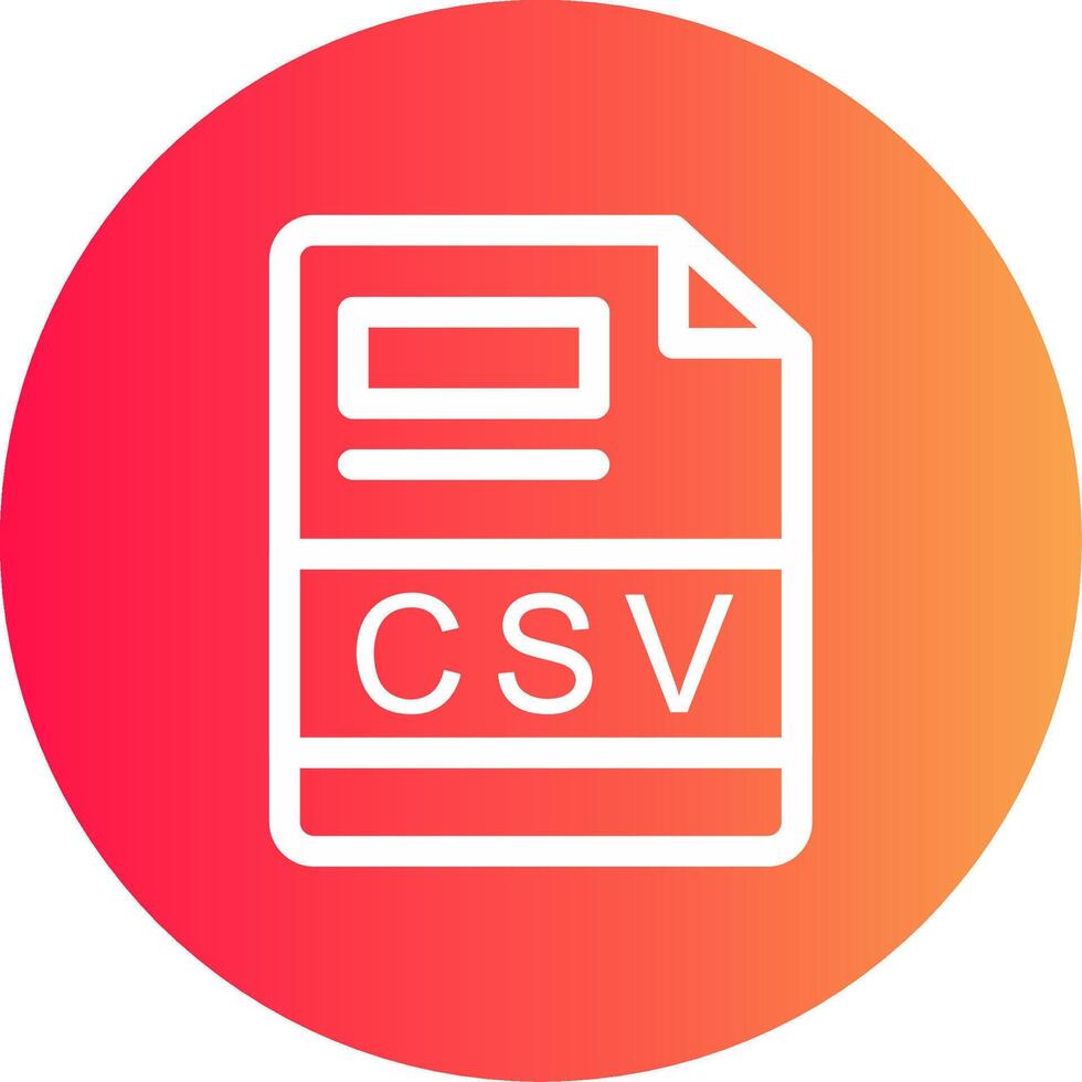 csv creativo icono diseño vector