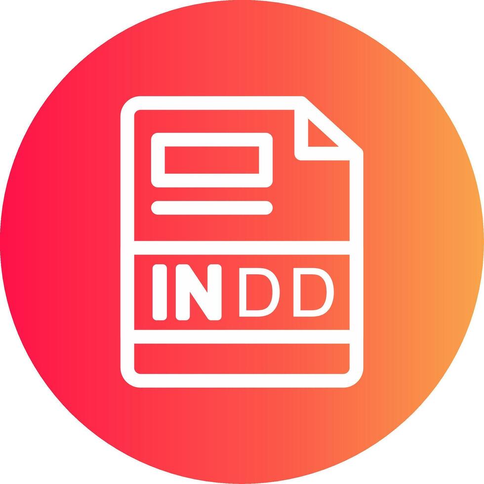 INDD Creative Icon Design vector