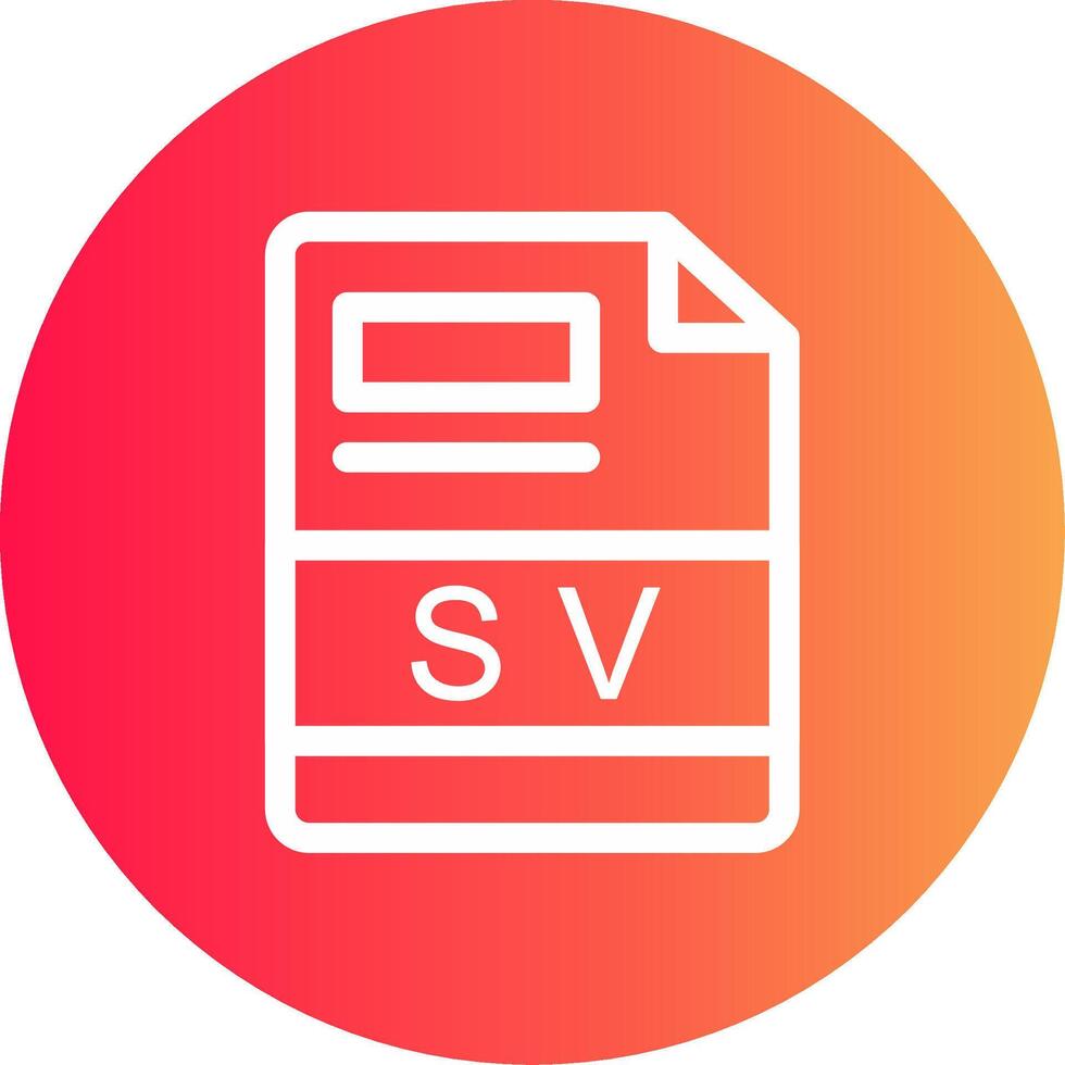 sv creativo icono diseño vector