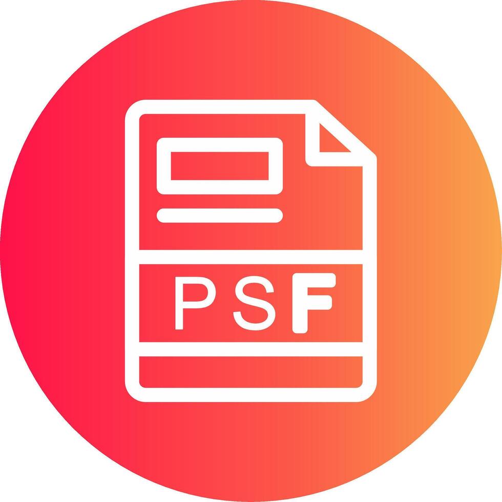 PSF Creative Icon Design vector