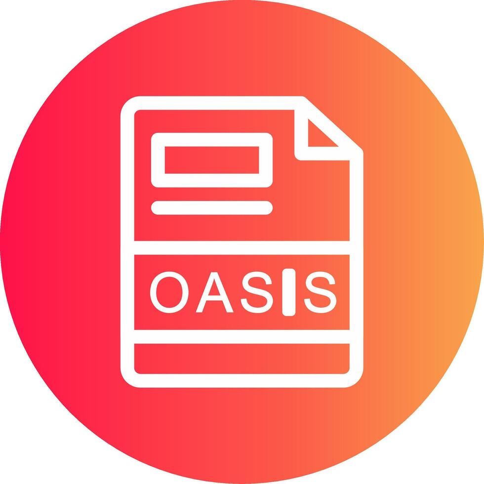 oasis creativo icono diseño vector