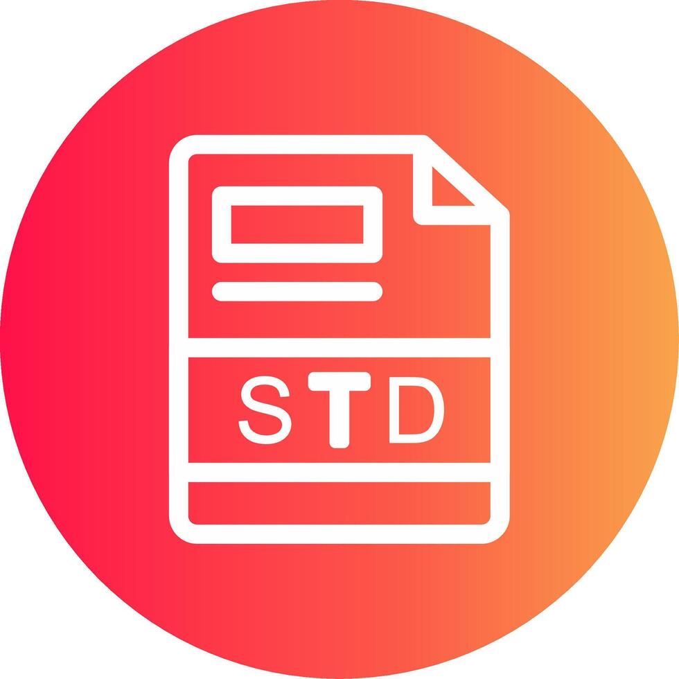 std creativo icono diseño vector