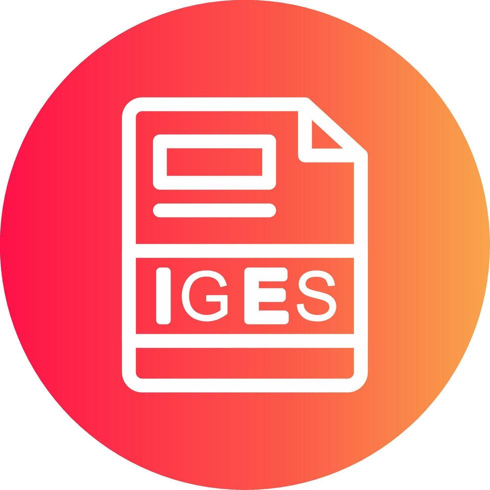 IGES Creative Icon Design vector