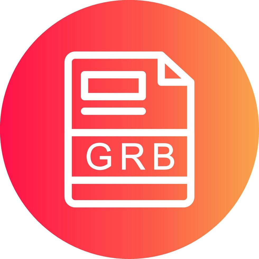 GRB Creative Icon Design vector