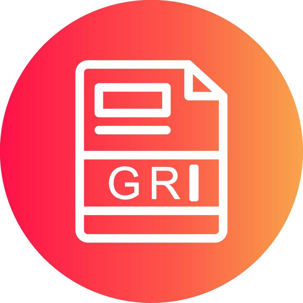 GRI Creative Icon Design vector