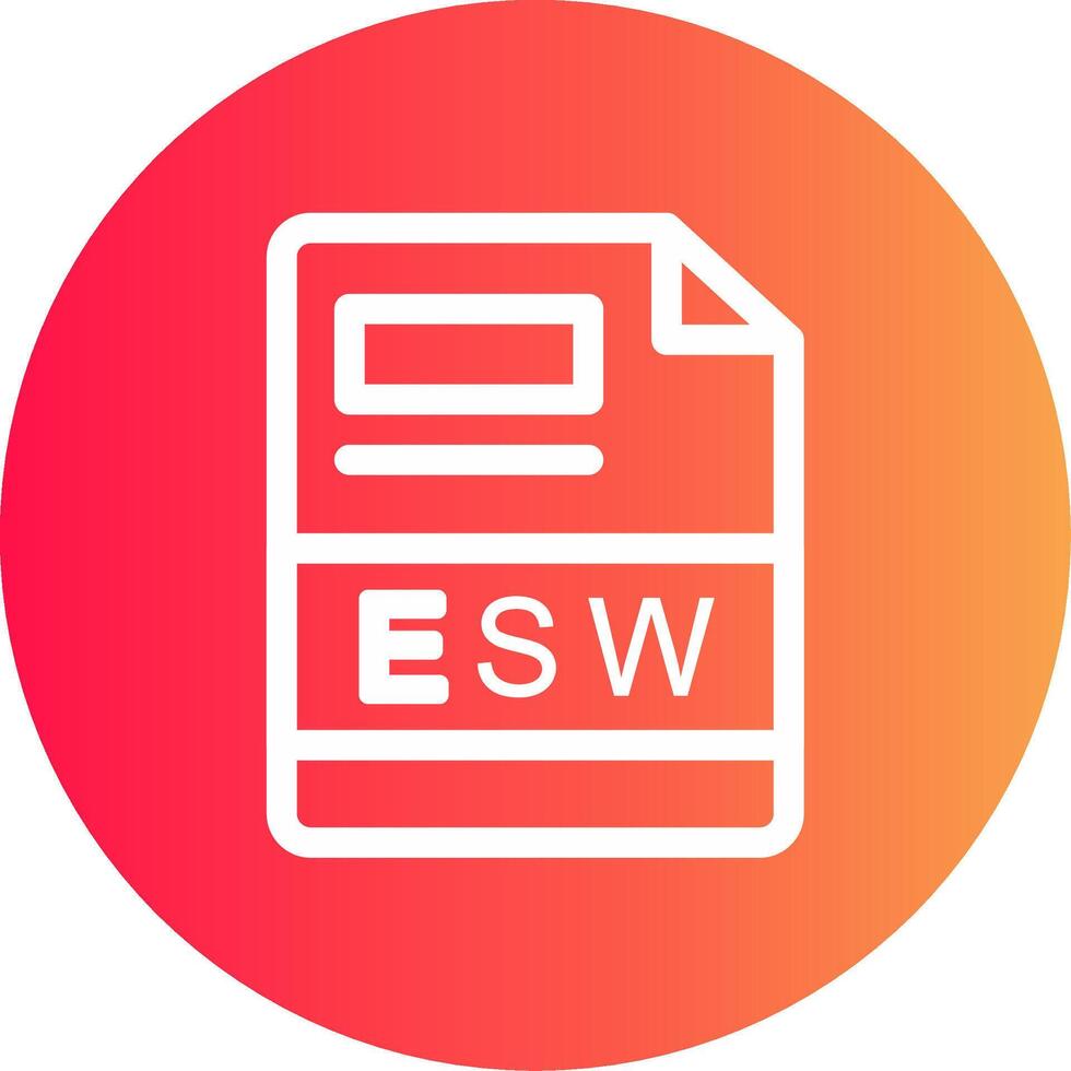 esw creativo icono diseño vector