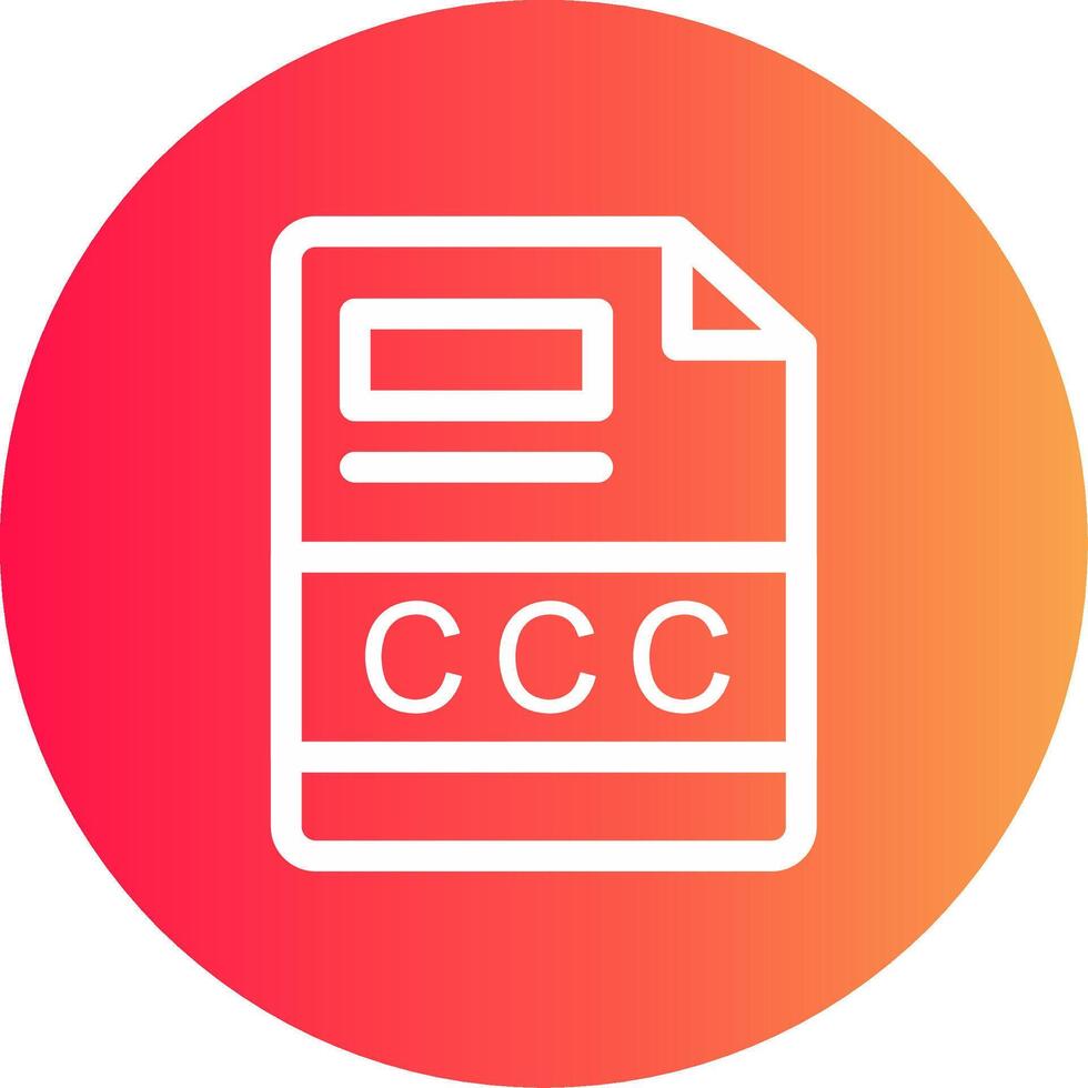 ccc creativo icono diseño vector
