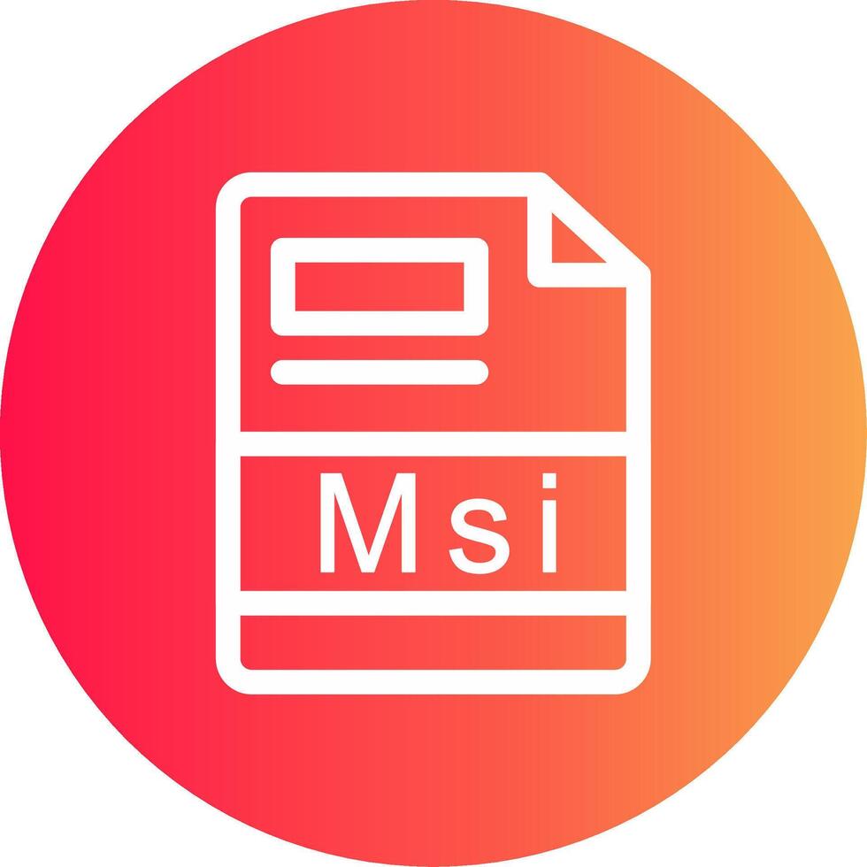 Msi Creative Icon Design vector