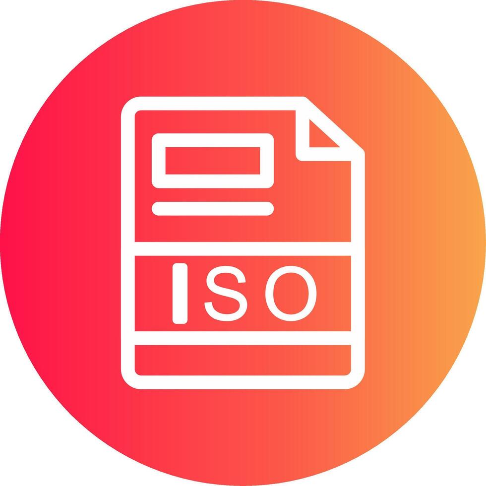 ISO Creative Icon Design vector