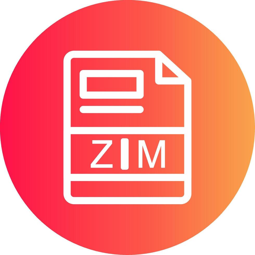 ZIM Creative Icon Design vector