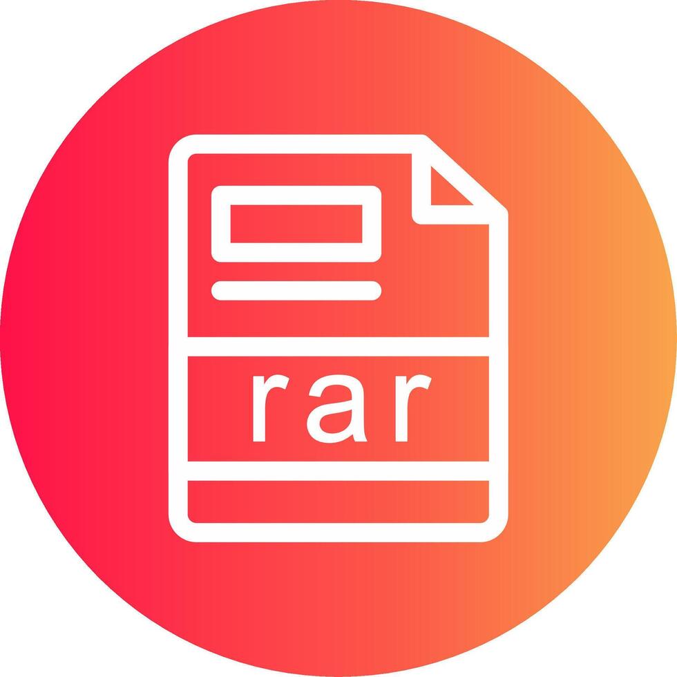 rar creativo icono diseño vector