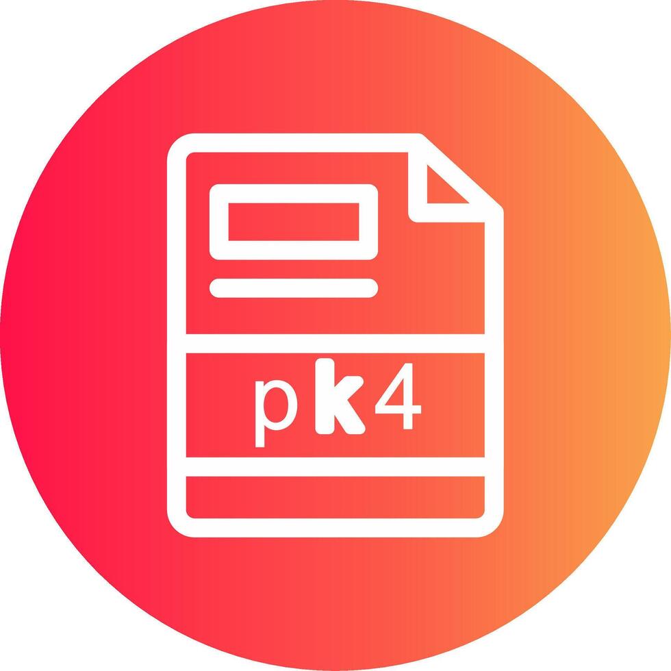 pk4 creativo icono diseño vector