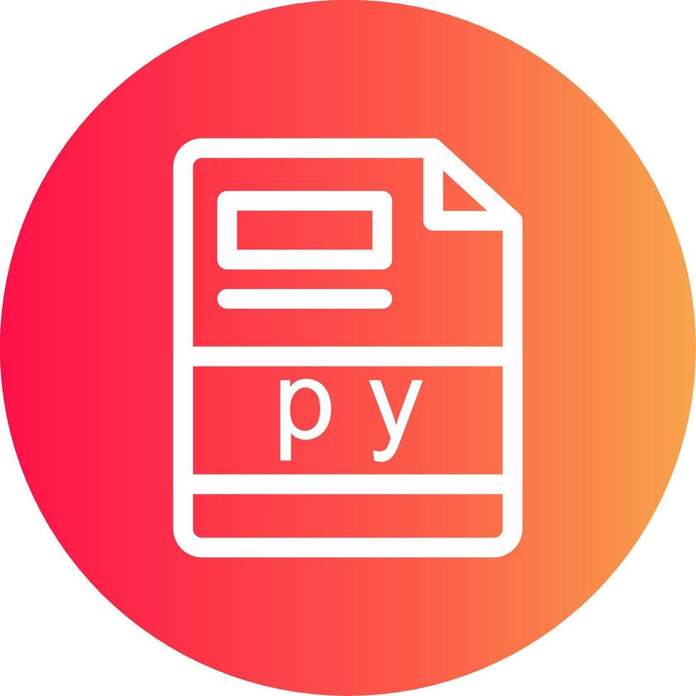 py creativo icono diseño vector