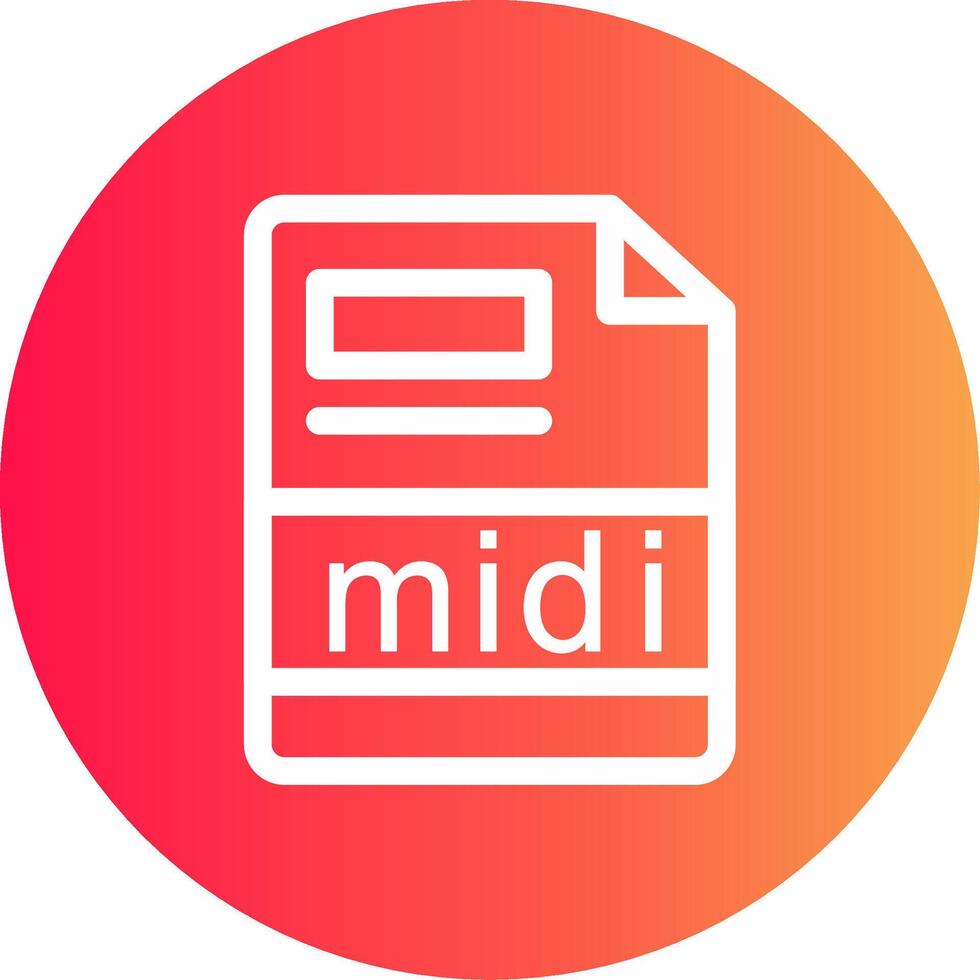 midi Creative Icon Design vector