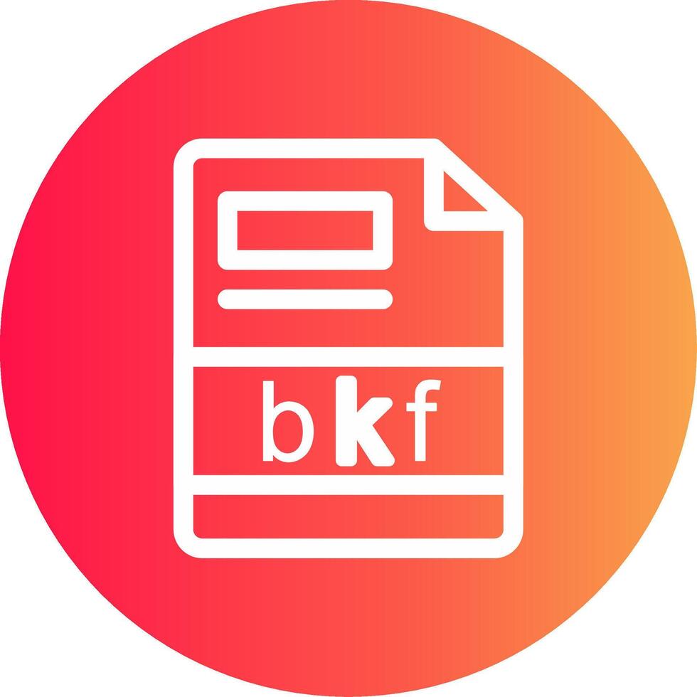 bkf creativo icono diseño vector