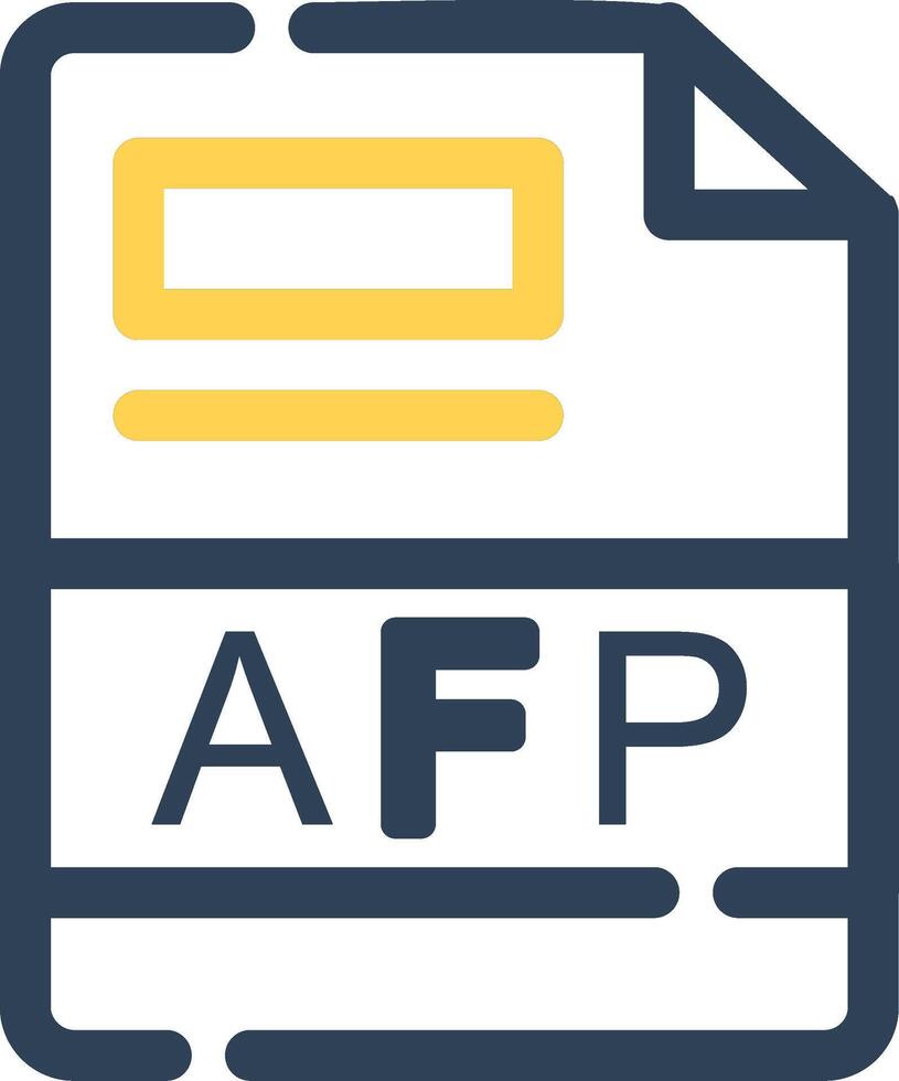 afp creativo icono diseño vector